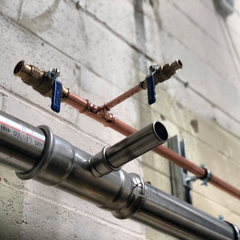 Commercial pipework installation